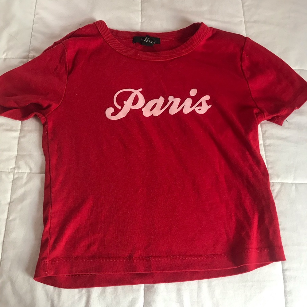 Forever 21 ,Cropped red shirt